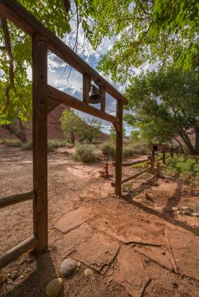 Entrance to Lonely Dell Ranch Lonely Dell Ranch in Lees Ferry NRA, Arizona