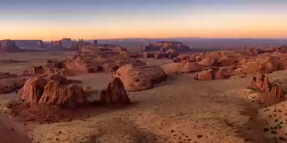 Hunts Mesa Panorama 4 View of Monument Valley from Hunts Mesa