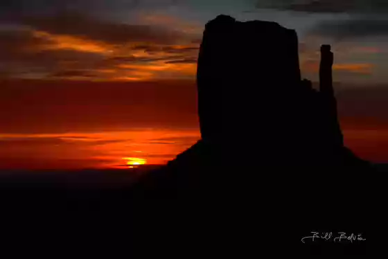 West Mitten Sunrise The West Mitten in Monument Valley at sunrise