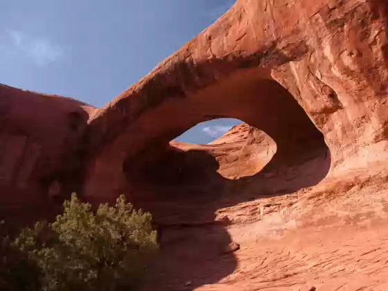 Half Moon Arch aka Stout Arch Half Moon Arch aka Stout Arch in Monument Valley