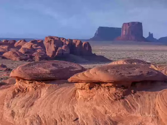 Mystery Vallley Classic View Sandstone Domes in Mystery Valley Arizona