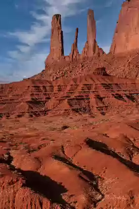 The Three Sisters 2 The Three Sisters in Monument Valley