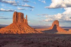 The Mittens Shadow Henge in Monument Valley