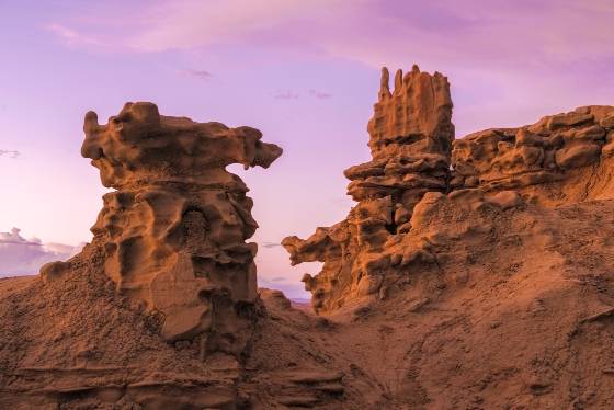 Bart Simpson Rock Rock formations in Fantasy Canyon, Utah