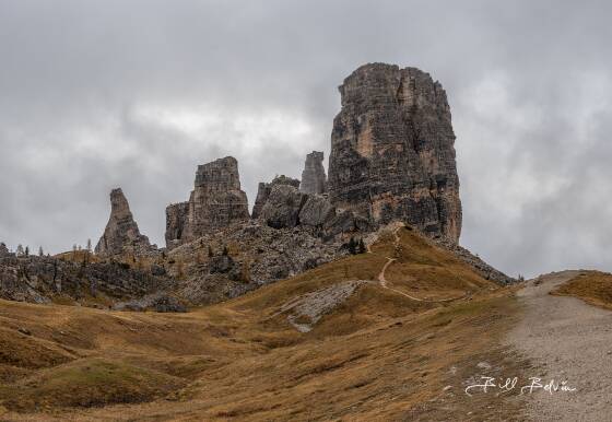 Cinque Torre Cinque Torre in the Dolomites, Italy.