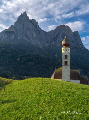 St Valentin Church 2 St. Valentin Church in the Seiser Alm , the Dolomites, Italy.