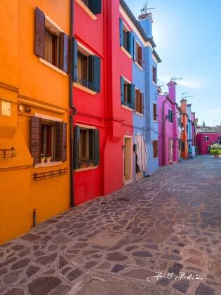 Colorful Facade 2 Colorful houses in Burano, Italy.