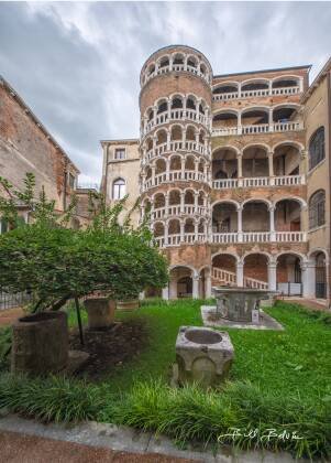 Spiral Staircase Spiral Staircase seen in cala Contarini del Bovolo, Venice, Italy.