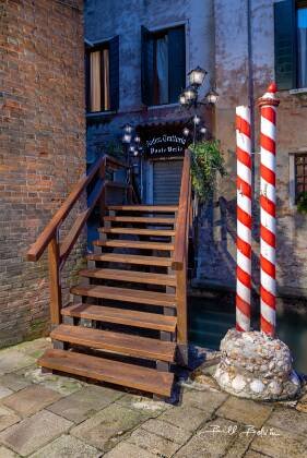 Poste Vecie Poste Vecie seen from the Railto Fish Market in Venice, Italy.