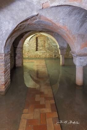 Chiesa di San Zaccaria Crypt No 1 The flooded crypt under Chiesa di San Zaccaria in Venice. The crypt dates back to the 10th century.