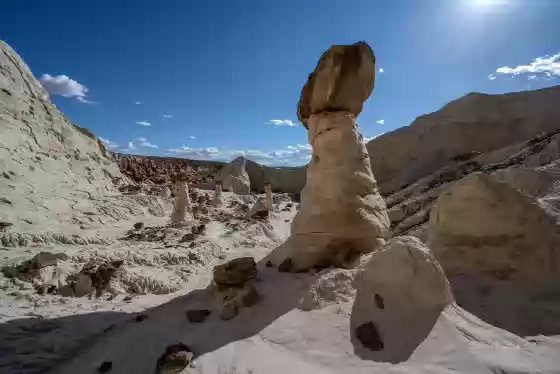 White Hoodoos 1 White Hoodoos found west of Toadstool Hoodoo