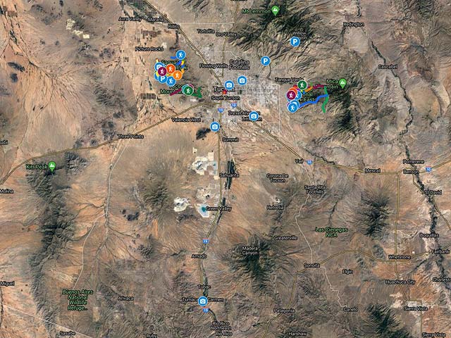 Google Map of the Tucson Area