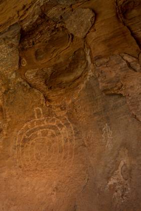 Turtle Pictograph Pictograph of Turtle close to The Subway in Boynton Canyon, Sedona