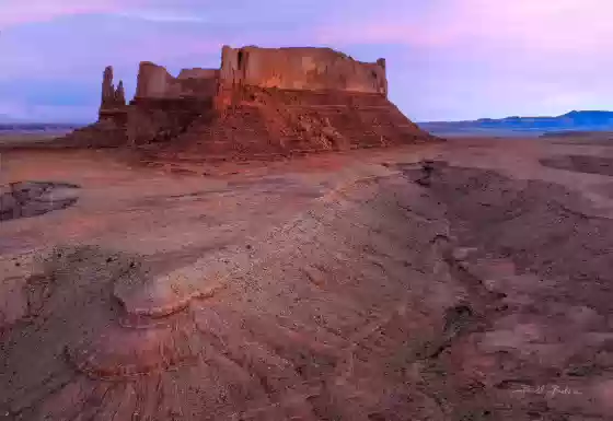 Round Rock before dawn 3 Milky Way Arc over Lee Mountain and Courthouse Butte in Sedona