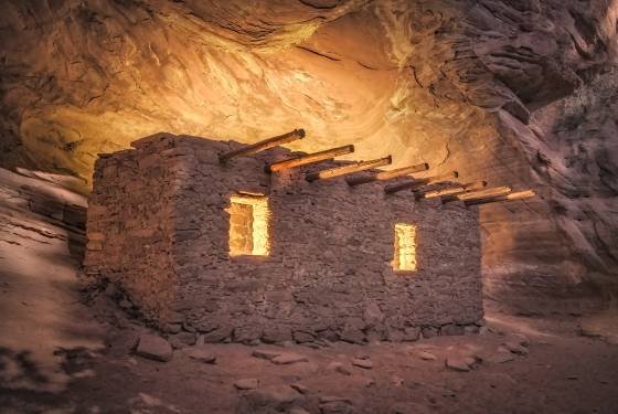 The Doll House after sunset 6 The Doll House Anasazi Granary in Bear Ears National Monument