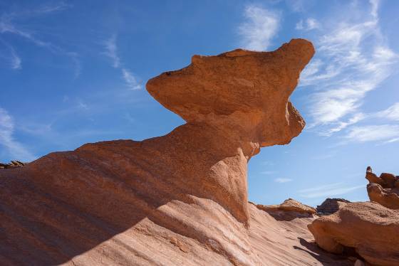 Tilted Hoodoo Rock Formation in Little Finland, Nevada