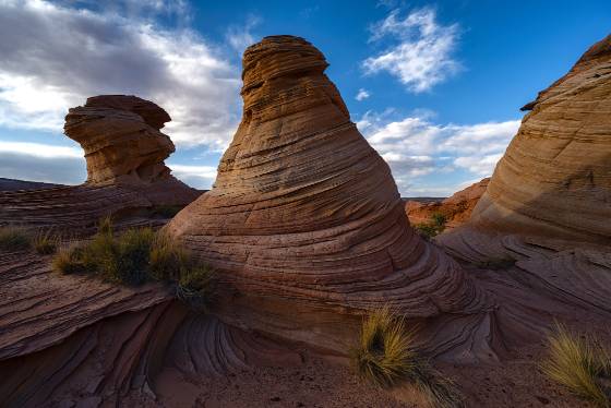 The Spiral Domes The Spiral Domes East of The White Pocket in Vemilion Cliffs National Monument