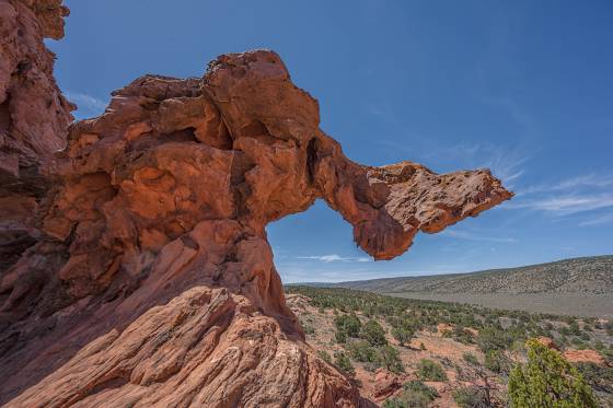 The Boot Rock formation near Double Barrel Arch in Vermilion Cliffs National Monument