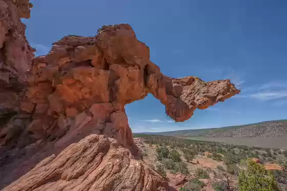 The Boot Rock formation near Double Barrel Arch in Vermilion Cliffs National Monument
