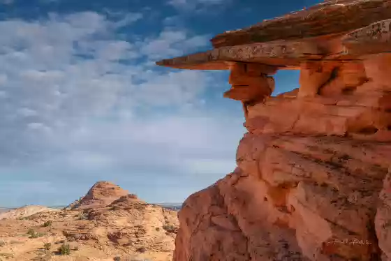 Arch 1 on Steamboat Rock Milky Way Arc over Lee Mountain and Courthouse Butte in Sedona