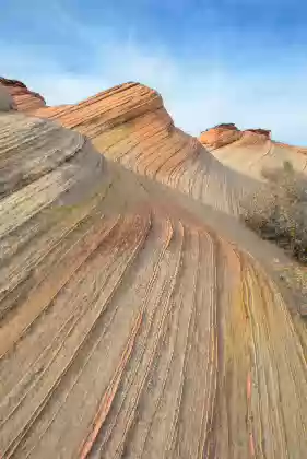 Mikes Wave Mike's Wave one-mile southwest of Steamboat Rock in Vermilion Cliffs National Monument..