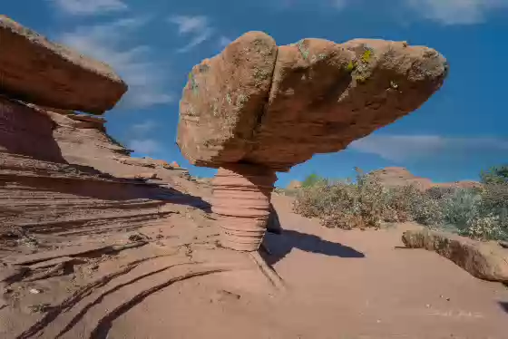 Alien Outpost 5 Alien Outpost, a hoodoo near Wolf Knoll in Sand Hills on the Utah Arizona Border
