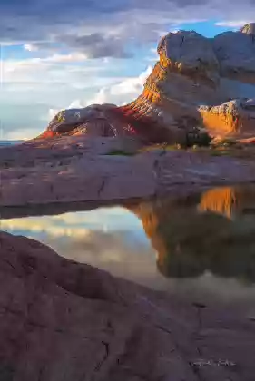 The Swirl Reflected The Swirl, an example of soft sediment deformation at The White Pocket