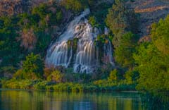 Waterfall in Thousand Springs State Park, Idaho