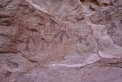 Flag Point Dinosaur Track Pictograph in Grand Staircase Escalante NM